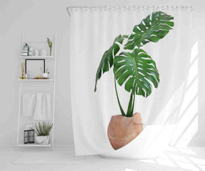 Monstera Shower Curtain / Default Title