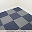 MonsterShop Platinum Grey Polypropylene Carpet tile, (L)500mm, Pack of 20