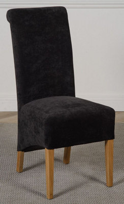 Montana Black Fabric Dining Chairs for Dining Room or Kitchen