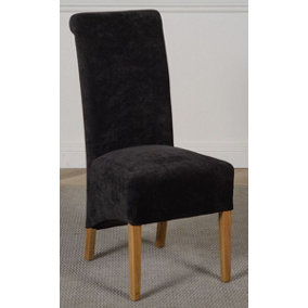 Montana Black Fabric Dining Chairs for Dining Room or Kitchen