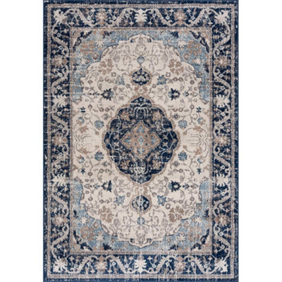 Montana Collection vintage Rugs in Blue  3922N