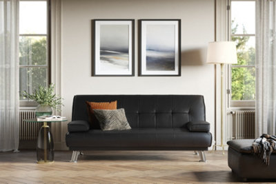 Grey/Black Click Clack Sofa