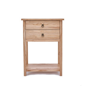 Montese Light wood 2 Drawer Narrow Console Table
