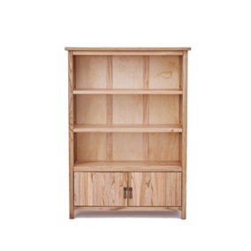 Montese Light Wood Bookcase with 2 doors 120x85x25cm