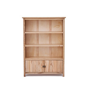 Montese Light Wood Bookcase with 2 doors 120x85x25cm