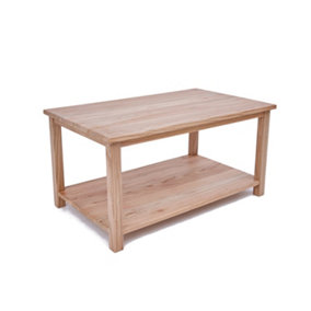 Montese Light wood Coffee Table with Shelf