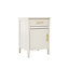 Monti 1 Drawer 1 Door White Bedside Table