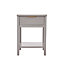 Monti 1 Drawer Grey Bedside Table