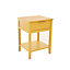 Monti 1 Drawer Mustard Bedside Table