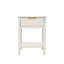 Monti 1 Drawer White Bedside Table