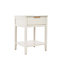 Monti 1 Drawer White Bedside Table