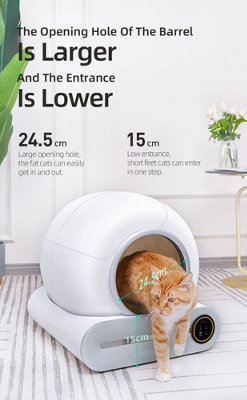 Montys Automatic Self Cleaning Cat Litter Tray Toilet