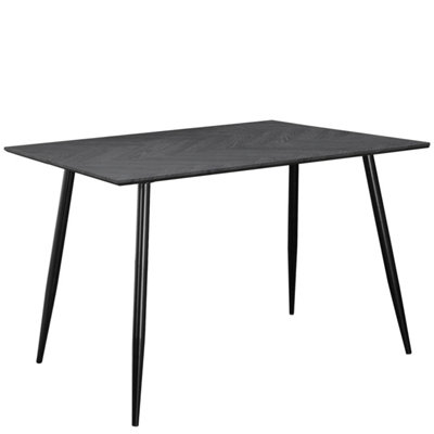 Monza Dining Table 120x80 cm in Fishbone Grey Oak Look