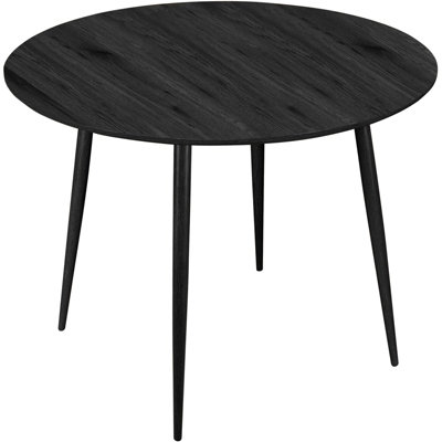 Monza Dining Table DIA100 cm in Black