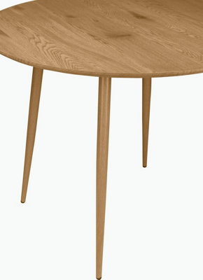 Monza Dining Table DIA100 cm in Oak Look