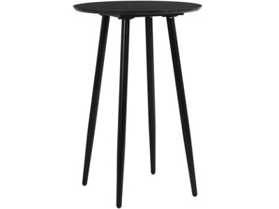 Monza Round Bar Table 60 cm in Black