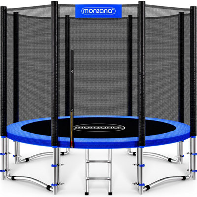MONZANA 10ft Garden Trampoline Set with Safety Net & Ladder - 305cm ...