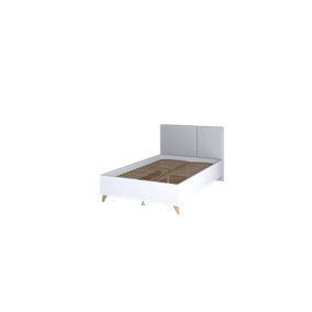 MOOD-12 Sleek and Vibrant  Bed Frame EU Small Double, 120x200cm - Stylish Bedroom Furniture with Upholstered Headboard