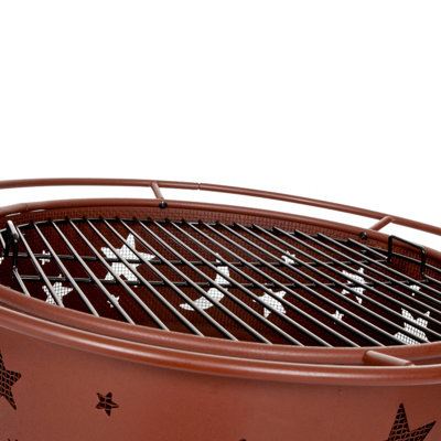 Moon and Stars Deluxe Firepit with Poker - 5