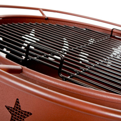 Moon and Stars Deluxe Firepit with Poker - 6