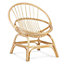Moon Chair Indoor Rattan in Natural (H)84cm x (W)75cm x (D)63cm