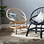 Moon Chair Indoor Rattan in Natural (H)84cm x (W)75cm x (D)63cm