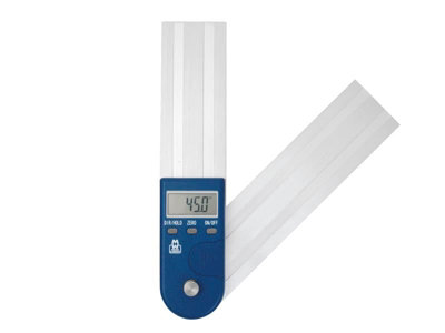 Moore and Wright 200mm Digital Protractor with Strong Magnets and LCD Display for Accurate Measurements