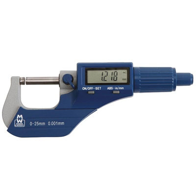 Moore & Wright Mw200-01dbl Digital External Micrometer 0-25mm/0-1in 0 ...