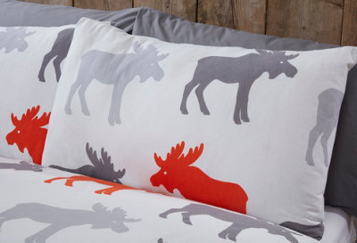 Moose Cotton Duvet Set With Pillowcase
