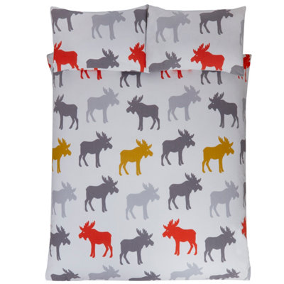 Moose Cotton Duvet Set With Pillowcase