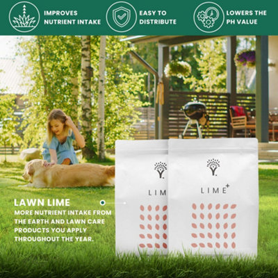 MOOWY Lime+ (250 m²) - Soil Acidity Reducing Lawn Lime - Promotes ...