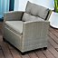 Mora 4 Piece Rattan Outdoor Furniture Set For Gardens, Terraces & Patios