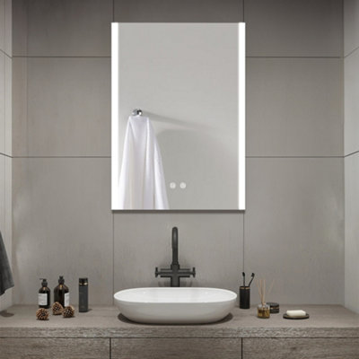 Mordern Frameless 1-Door LED Mirrored Bathroom Cabinet W 500mm x H 720mm