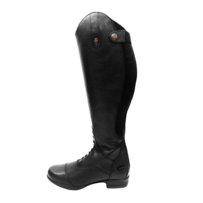 Moretta Womens/Ladies Albina Leather Long Riding Boots Black (6 UK)