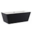 Morgan Black Freestanding Acrylic Bath (L)1500mm (W)750mm