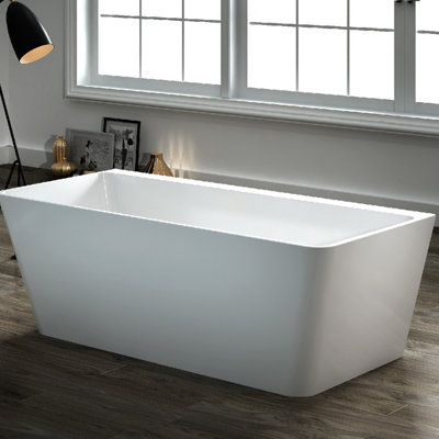 Morgan White Freestanding Acrylic Bath (L)1500mm (W)750mm