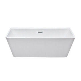 Morgan White Freestanding Acrylic Bath (L)1680mm (W)800mm