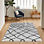 Moroccan Berber Shaggy Rugs Living Room Abstract Stone 160x230 cm