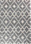 Moroccan Berber Shaggy Rugs Living Room Ikat Grey 60x220 cm