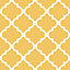 Morocco Trellis Wallpaper In Mustard And White