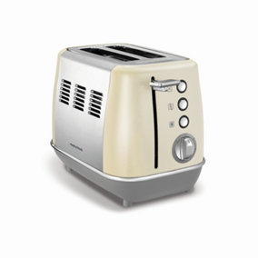 Morphy Richards 224407 Evoke 2 Slice Toaster - Cream and Stainless Steel