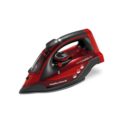 Morphy Richards 303250 easyCHARGE, Cord-Free Steam Iron, 2400 W - Red/Black