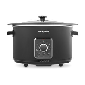 Crockpot 3.5 Quart Rectangular Casserole Slow Cooker in Charcoal