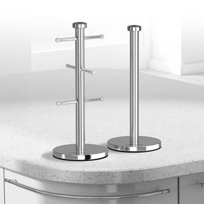 Morphy Richards Albero Portatazze In Acciaio Inox Bianco – Supporto Per 6 Tazze Con Piedini Antiscivolo, Design Salvaspazio, 2 Anni Di Garanzia - 3