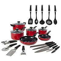 Morphy Richards Red 20 Piece Non-Stick Cookware Set - 970051