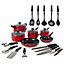 Morphy Richards Red 20 Piece Non-Stick Cookware Set - 970051