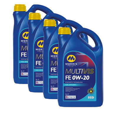 MORRIS 0W-20 Fully Synthetic Engine Oil - 4x5L C5, GM Dexos D, STJLR 03 ...