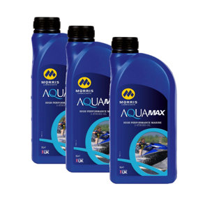 MORRIS Aqua Max 2 High Performance Marine 2 Stroke Engine Oil TC-W3, R-94102B 3x1L