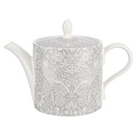Morris Co Strawberry Thief Teapot Soft Grey