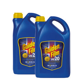 Morris Golden Film SAE 20 Classic Motor Oil for Petrol & Diesel Engines 2x5L